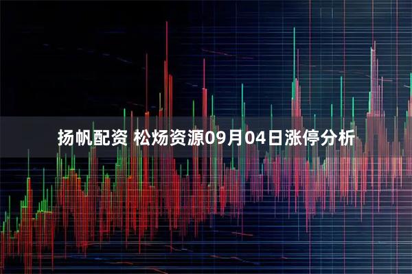 扬帆配资 松炀资源09月04日涨停分析